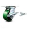 Service Caster 4 Inch Green Poly on Cast Iron Caster with Roller Bearing and Brake/Swivel Lock SCC-35S420-PUR-GB-SLB-BSL - alternate 1